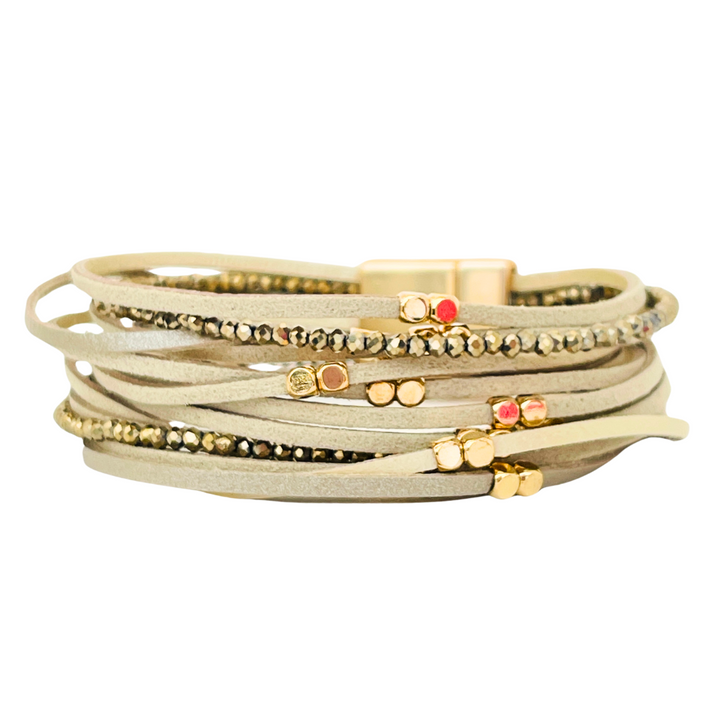 Multi Strand Cuff | Beiges