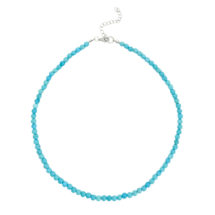 Beaded Choker Necklace | Turquoise