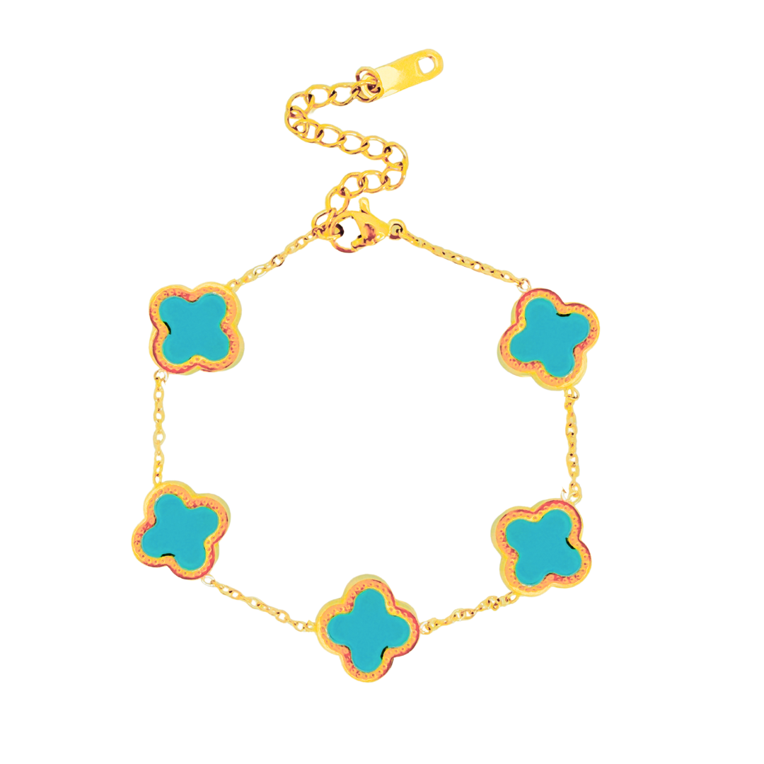 Clover Stainless Steel Bracelet