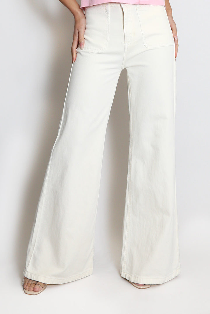 Amsterdam Cream Denim Jeans