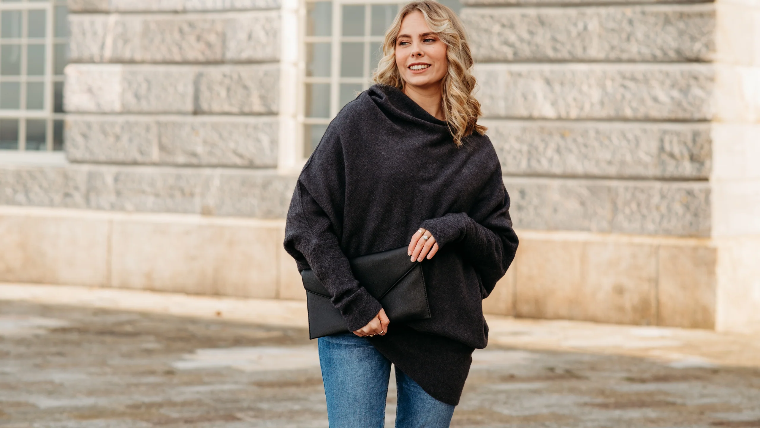 Maisie Asymmetric Wool Free Jumper