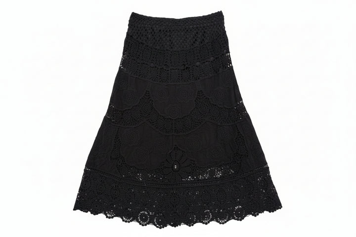 Rae Crochet Boho Skirt