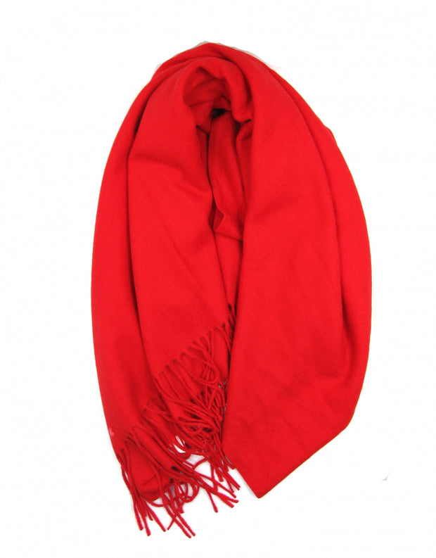 Cashmere Blend Scarf | Red