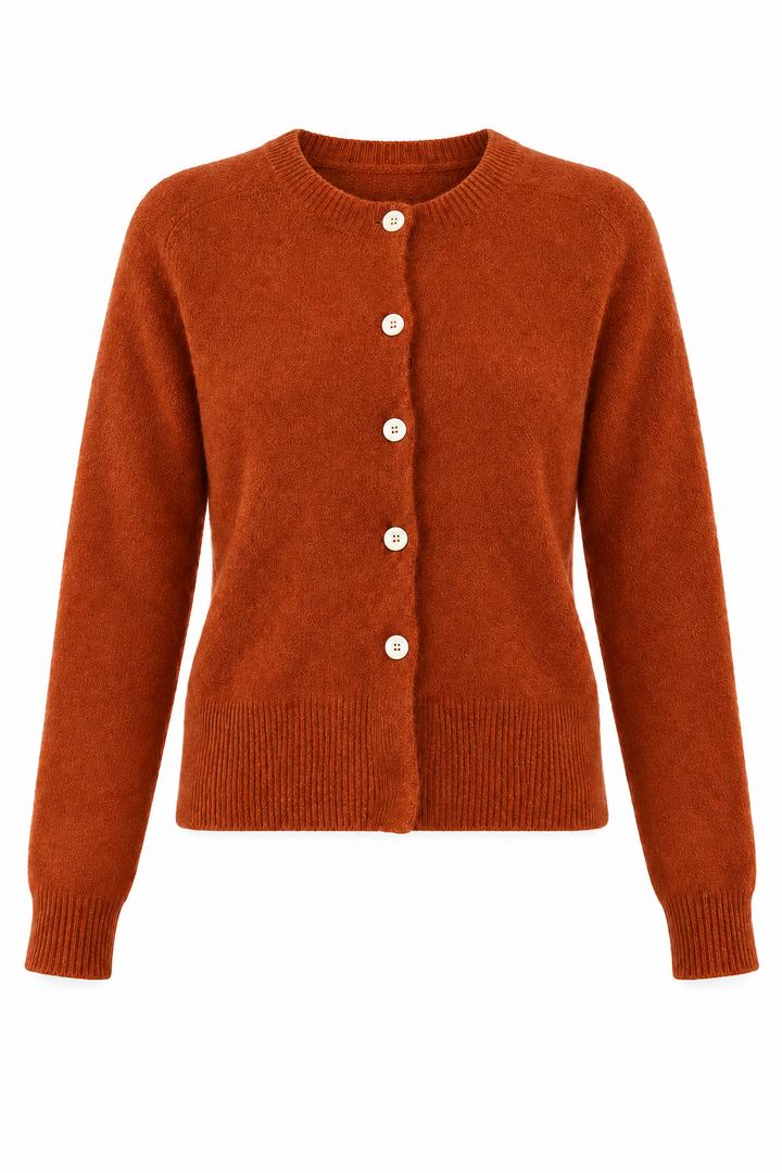 Yvonne Alpaca Boxy Cardigan