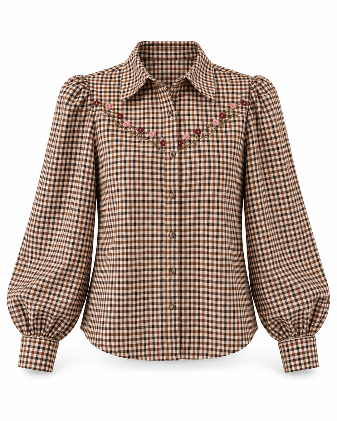 Clara Check Blouse