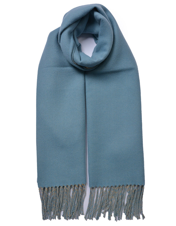 Cashmere Blend Classic Tassel Scarf | Marine