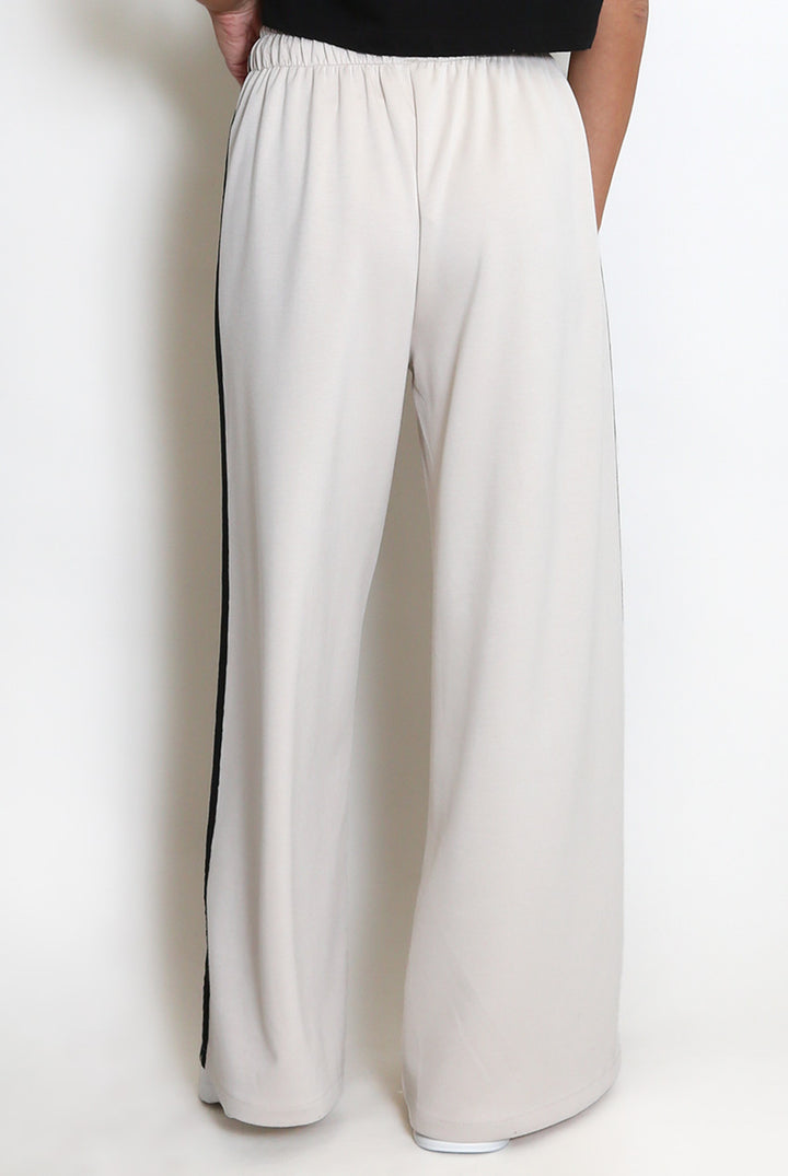 Lynda Sports Wide Leg Trousers with Side Stripe | COLOURS TO CHOOSE