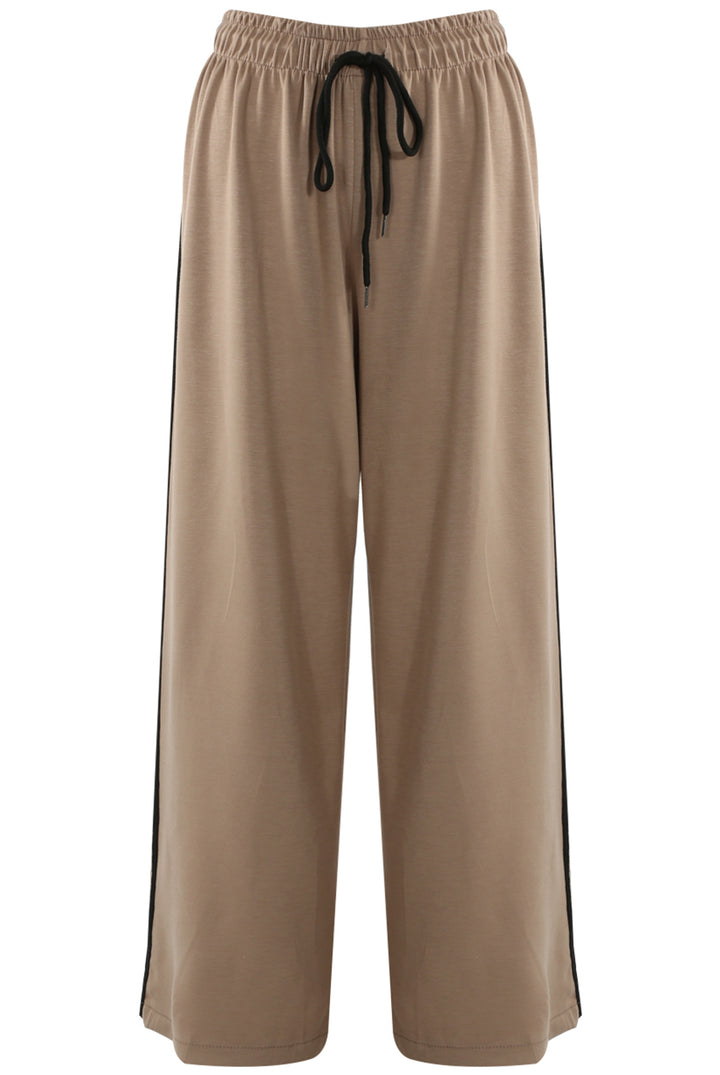 Lynda Sports Wide Leg Trousers with Side Stripe