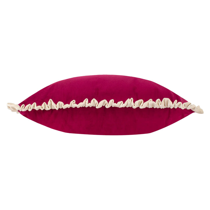 Cest La Vie Embroidered Cushion Berry