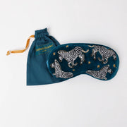 Elizabeth Scarlett Zebra Lavender Eye Mask | Teal