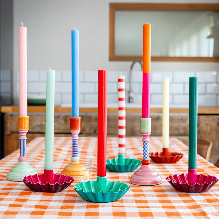 Orange & Pink Dinner Candle