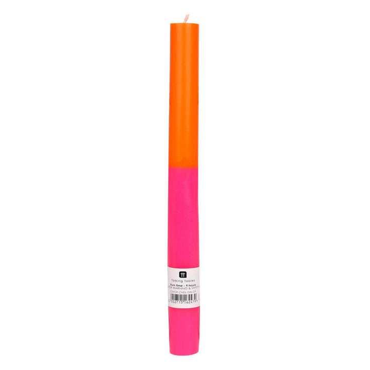 Orange & Pink Dinner Candle