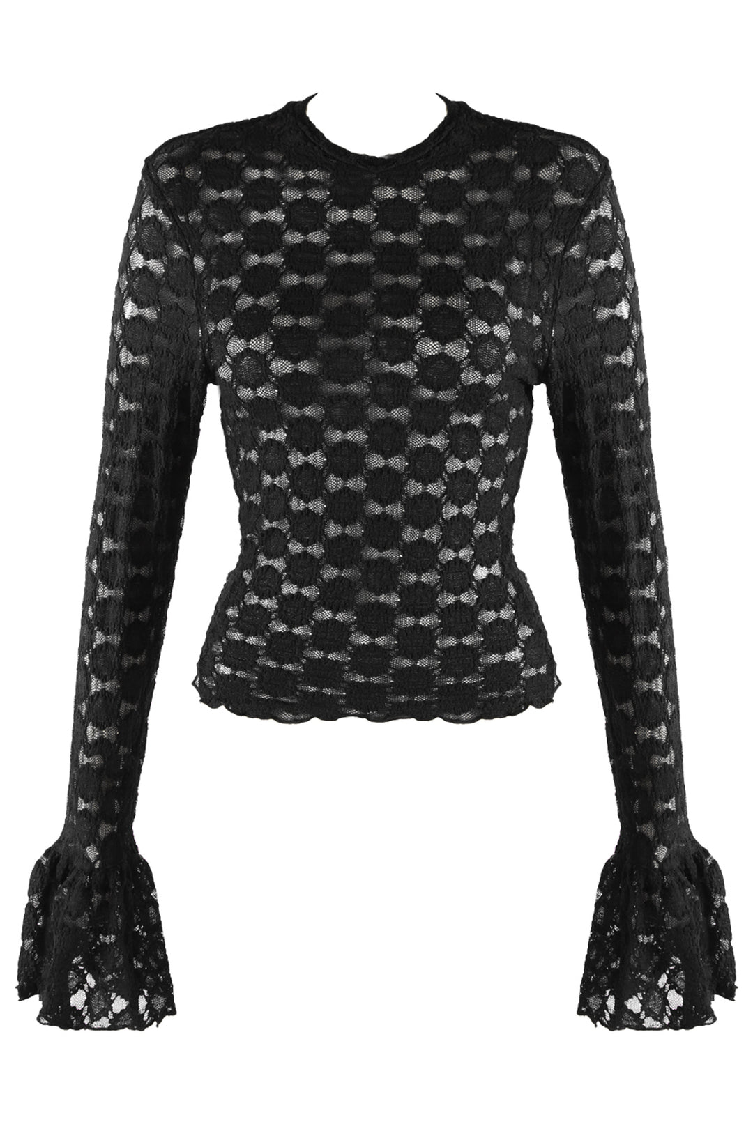 Flora Mesh Top | Black