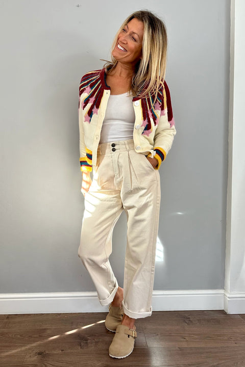 Erin Star Cardigan | Cream Mix