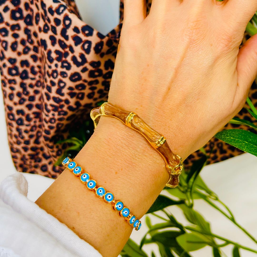 Boho Eye Amulet Friendship Bracelet | Turquoise