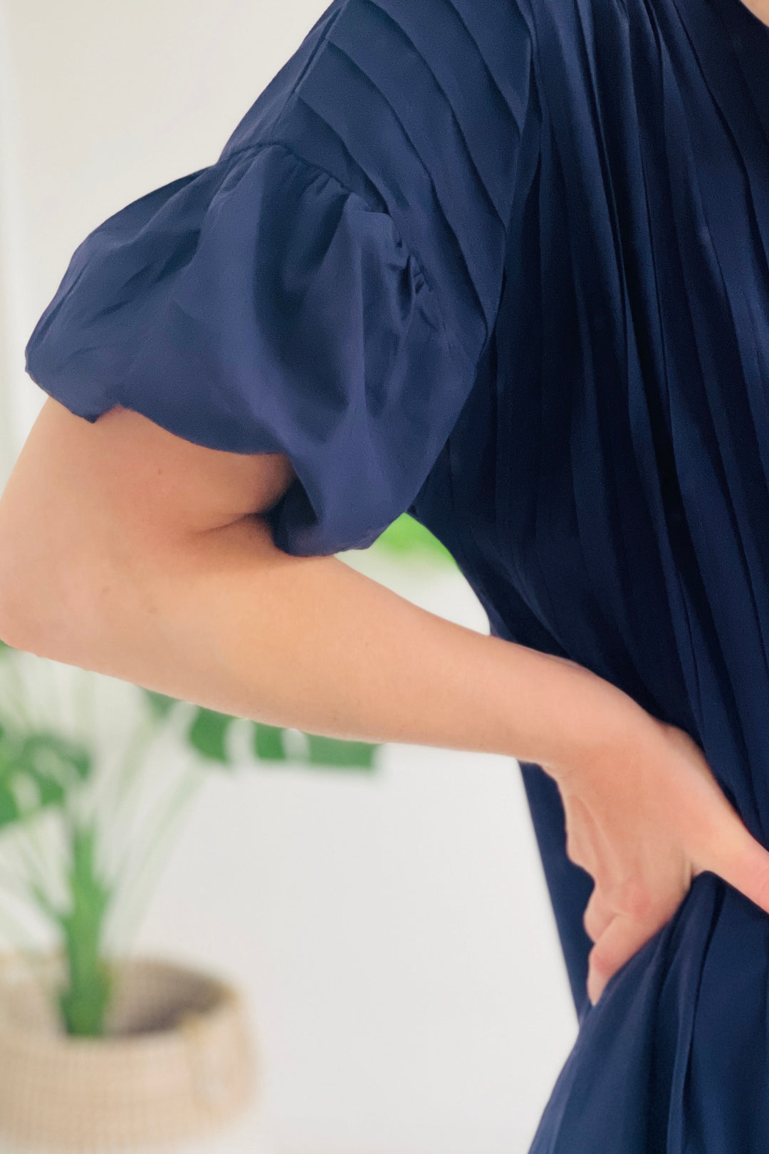 Diana Cotton Shirt Dress | Navy