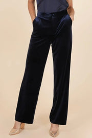 Riley Velvet Trousers | Navy