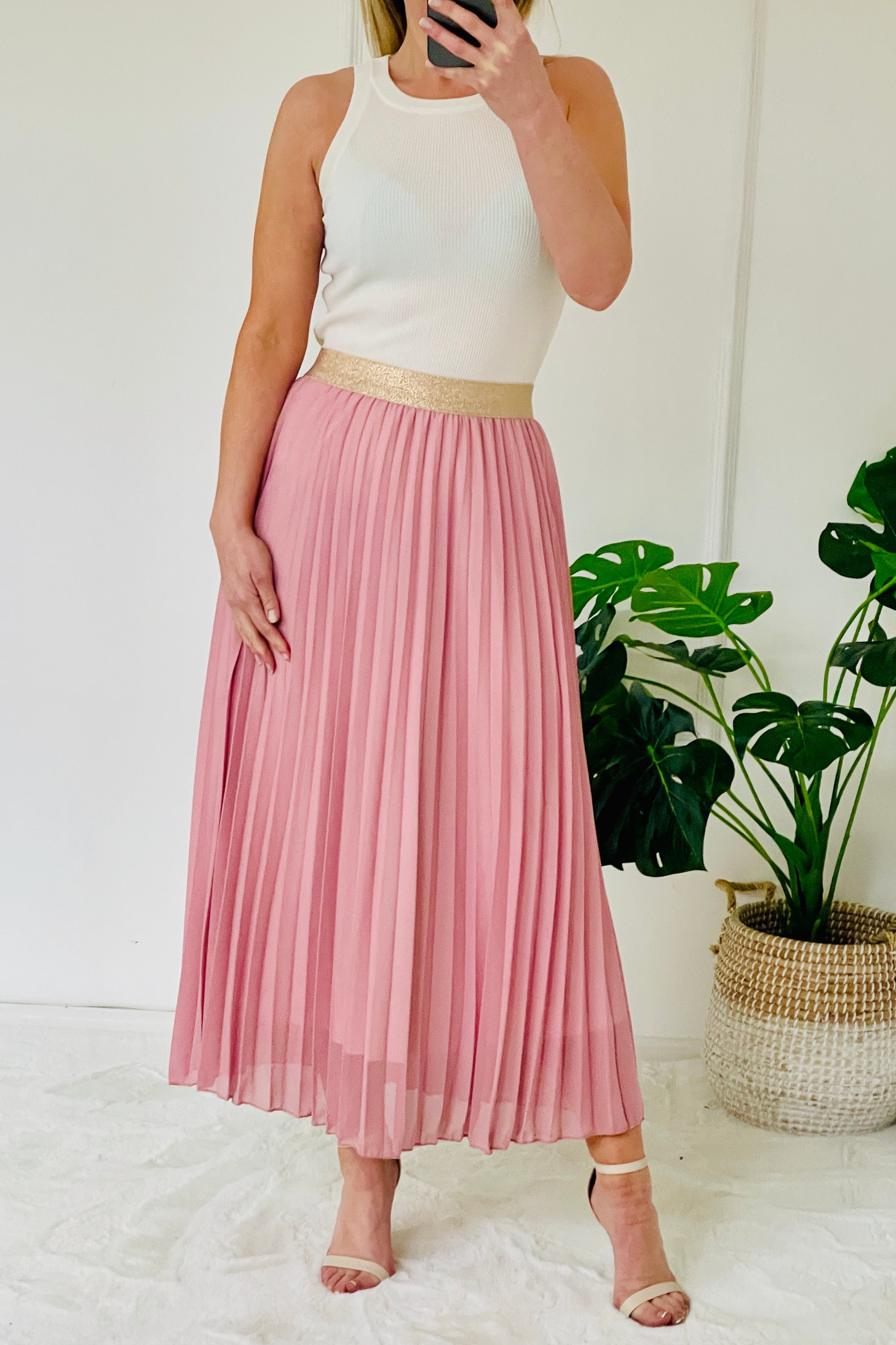 Pleated Maxi Skirt - colours to choose