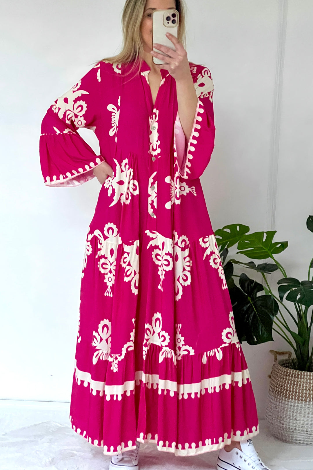 Mae Maxi Dress | Hot Pink