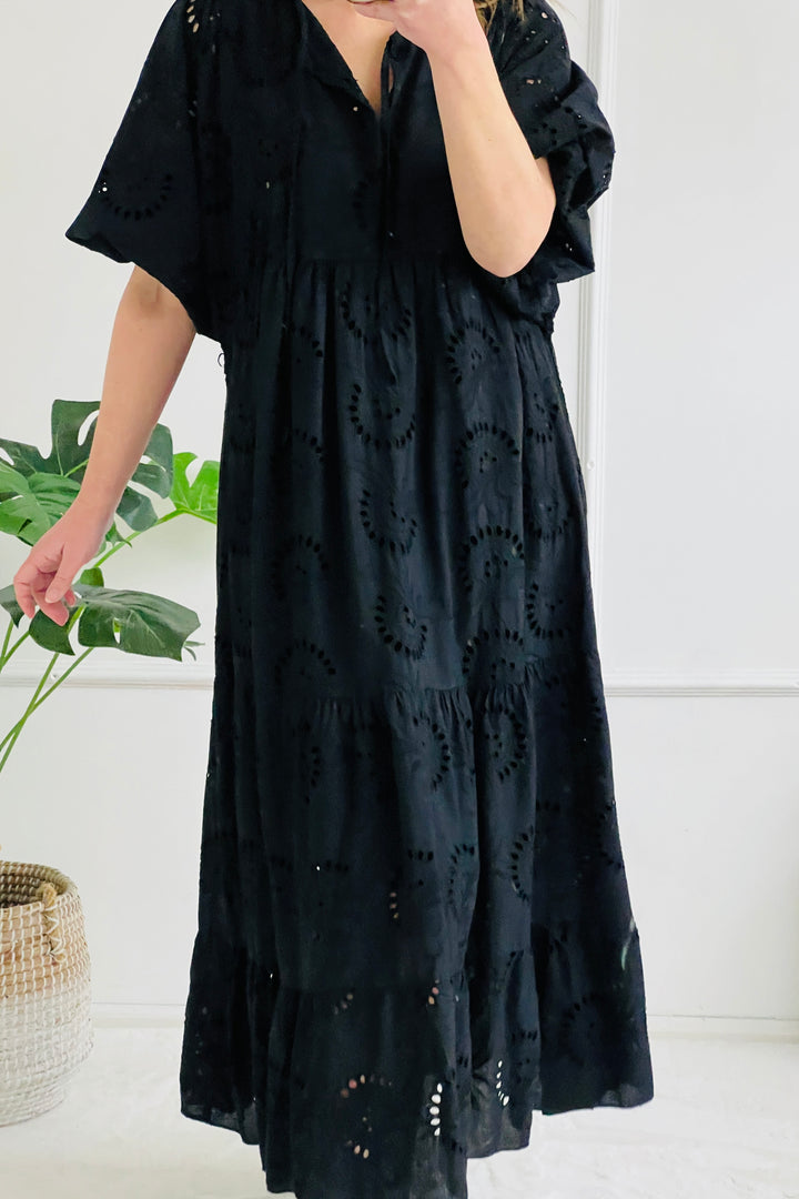 Marguerite Maxi Dress | Black