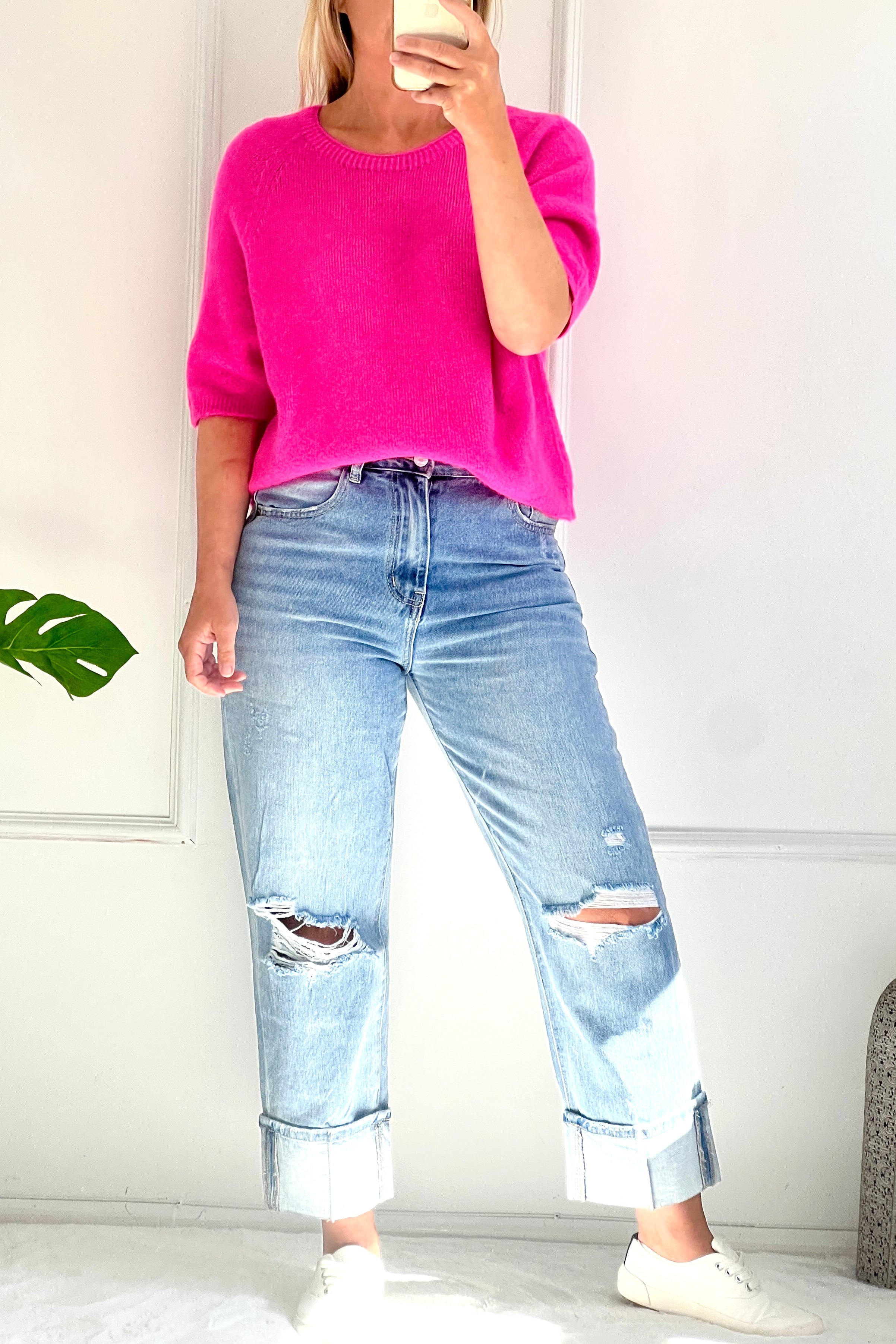 Sophie Alpaca Blend Crew Knit Jumper