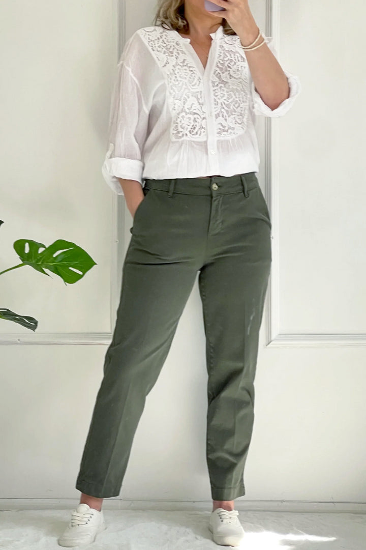 Lydia Chino Trousers | Khaki