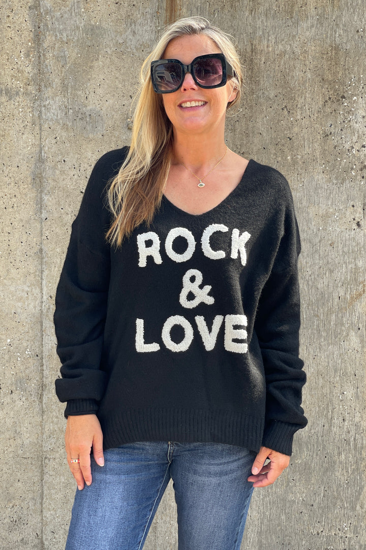 Rock & Love Jumper | Black x White