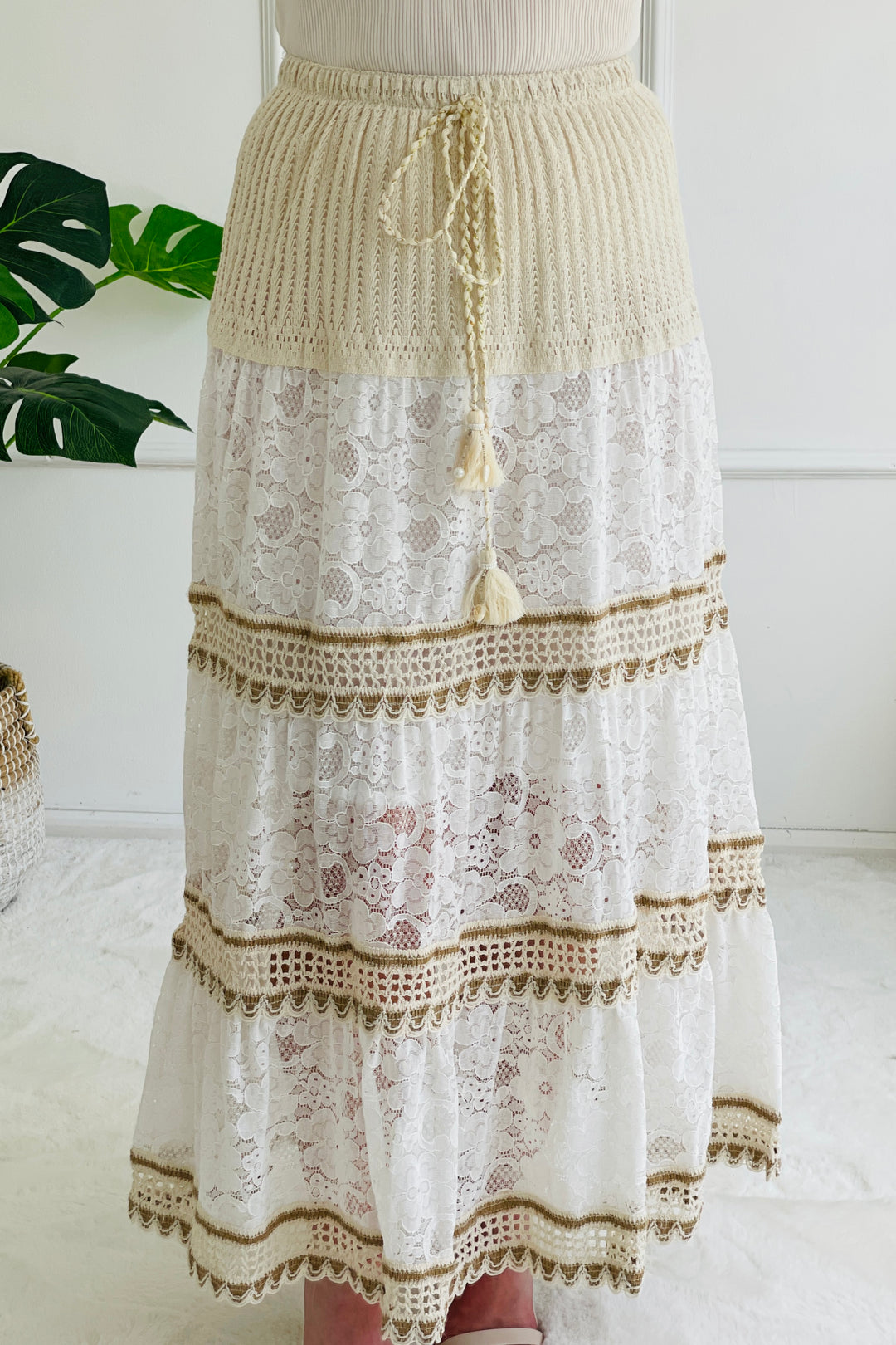 Liliana Crochet Boho Skirt