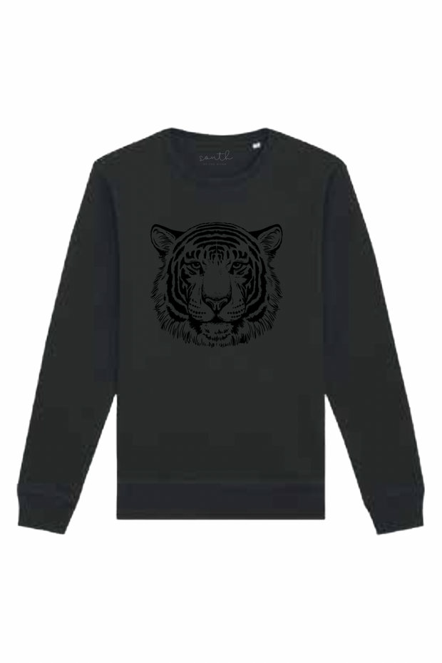 Tiger Sweatshirt | Black x Black