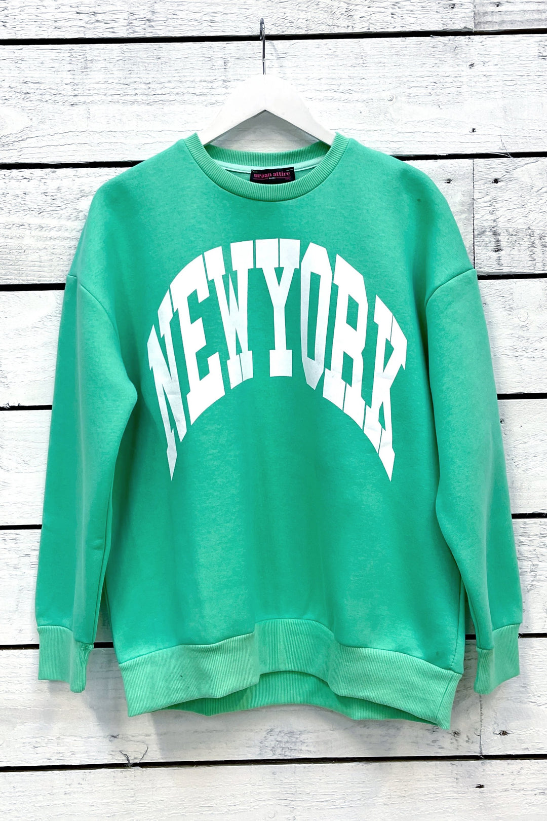 NEW YORK Sweatshirt | Apple Green
