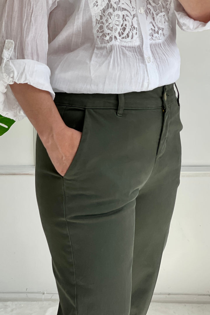 Lydia Chino Trousers | Khaki