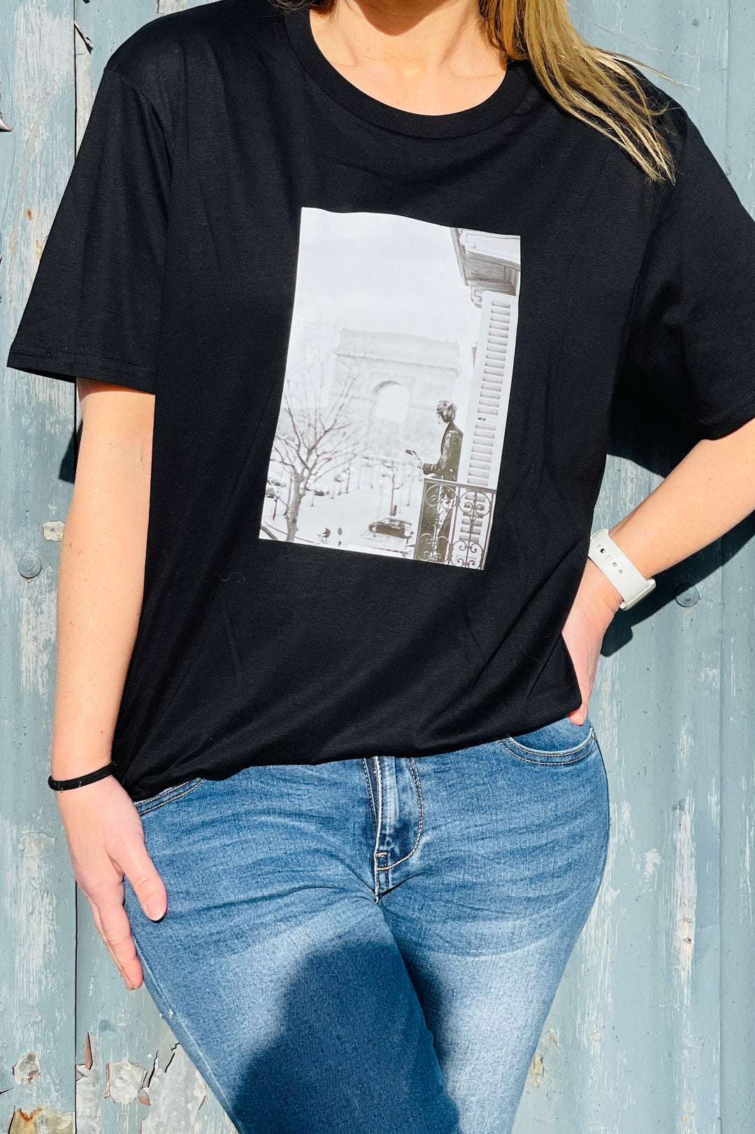 Paris Graphic T Shirt | Black