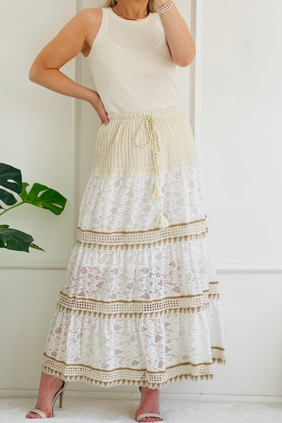 Liliana Crochet Boho Skirt