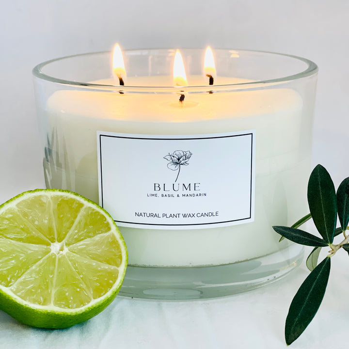 BLUME Luxury Candles | Lime Basil & Mandarin Triple Wick