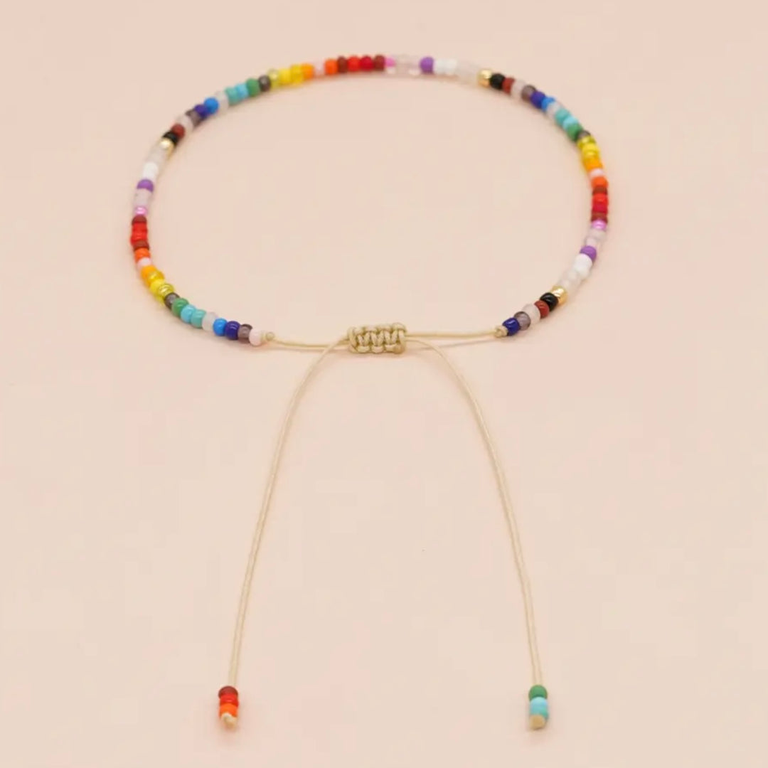 Rainbow Bead Friendship Bracelet