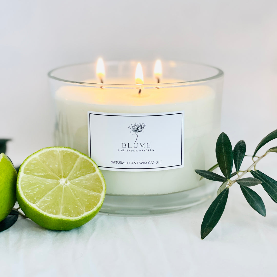 BLUME Luxury Candles | Lime Basil & Mandarin Triple Wick