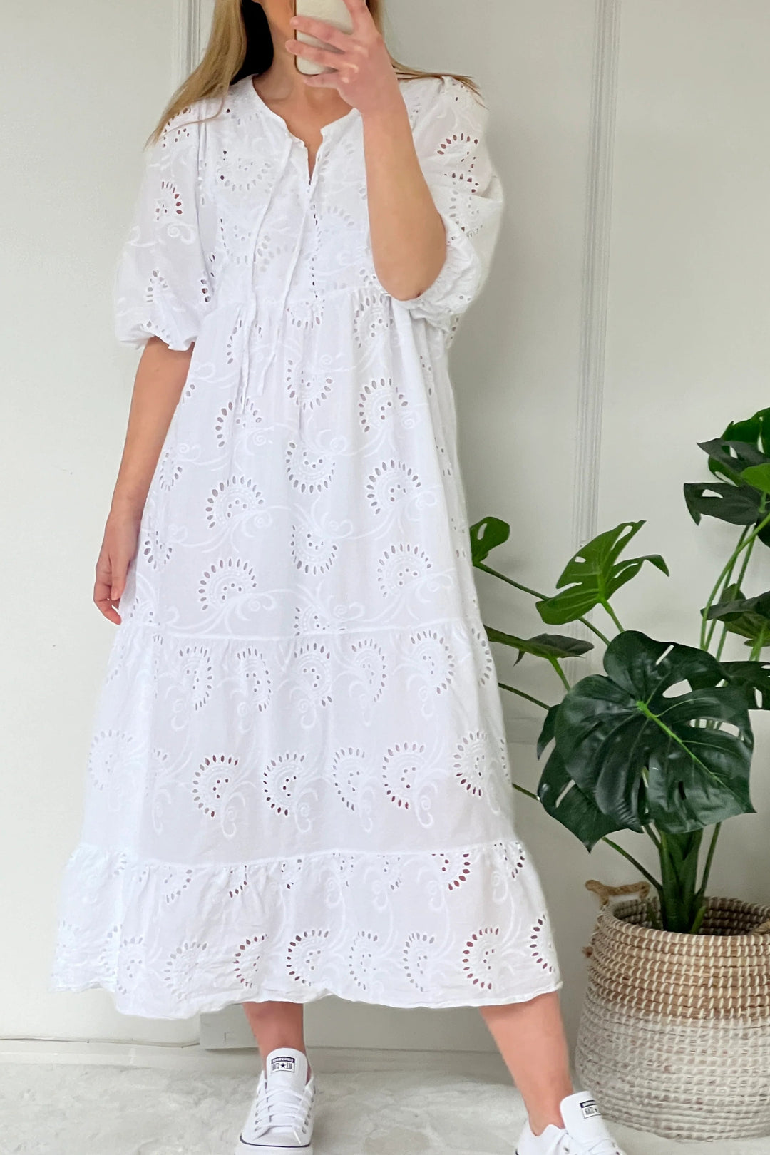 Marguerite Maxi Dress | White