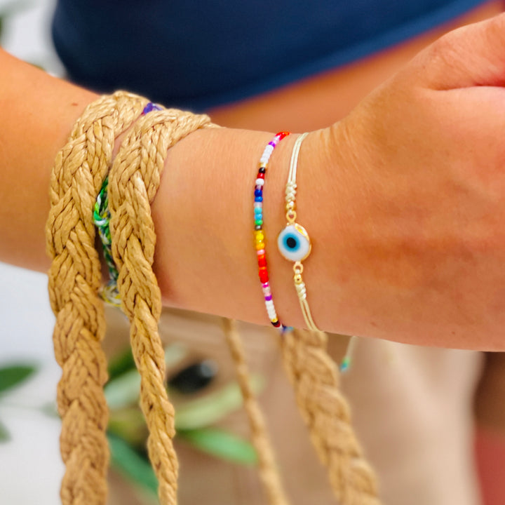 Rainbow Bead Friendship Bracelet