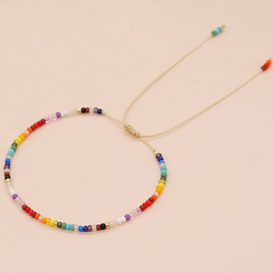 Rainbow Bead Friendship Bracelet