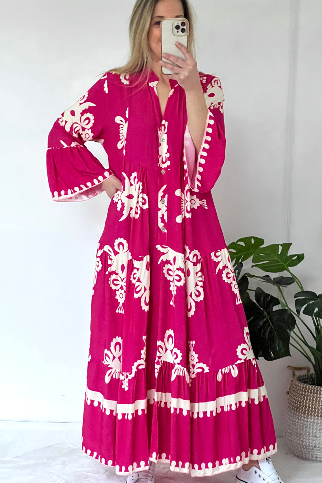 Mae Maxi Dress | Hot Pink