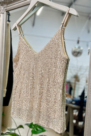 Sequin Cami | Available in Black, Champagne, Navy