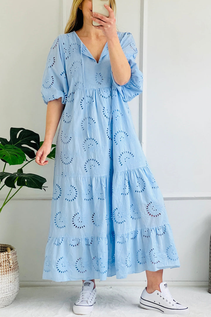Marguerite Maxi Dress | Cornflower Blue