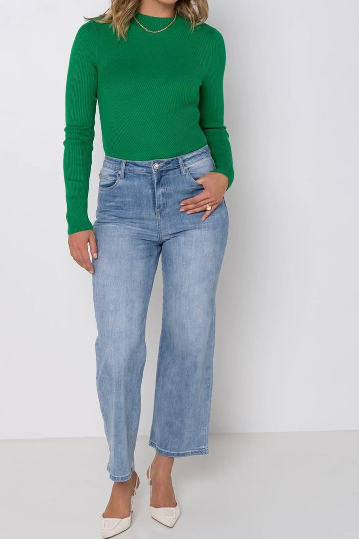 Sarah Straight Leg Denim Jeans | Light Wash