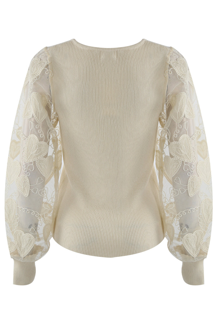 Julie Heart Lace Sleeve