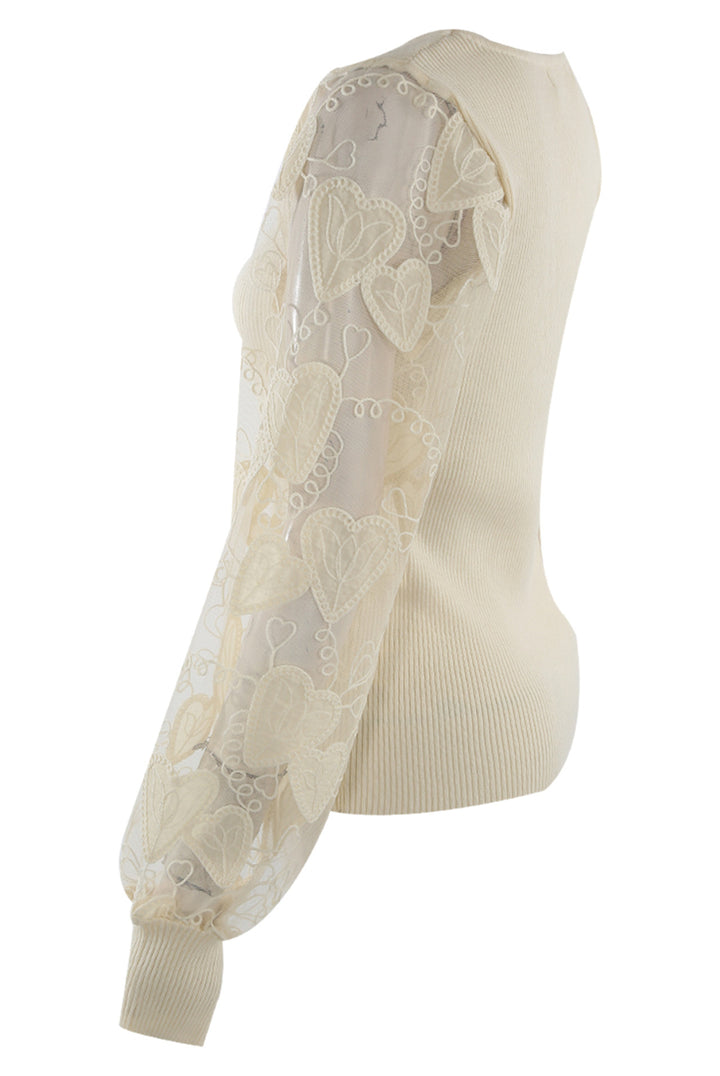 Julie Heart Lace Sleeve