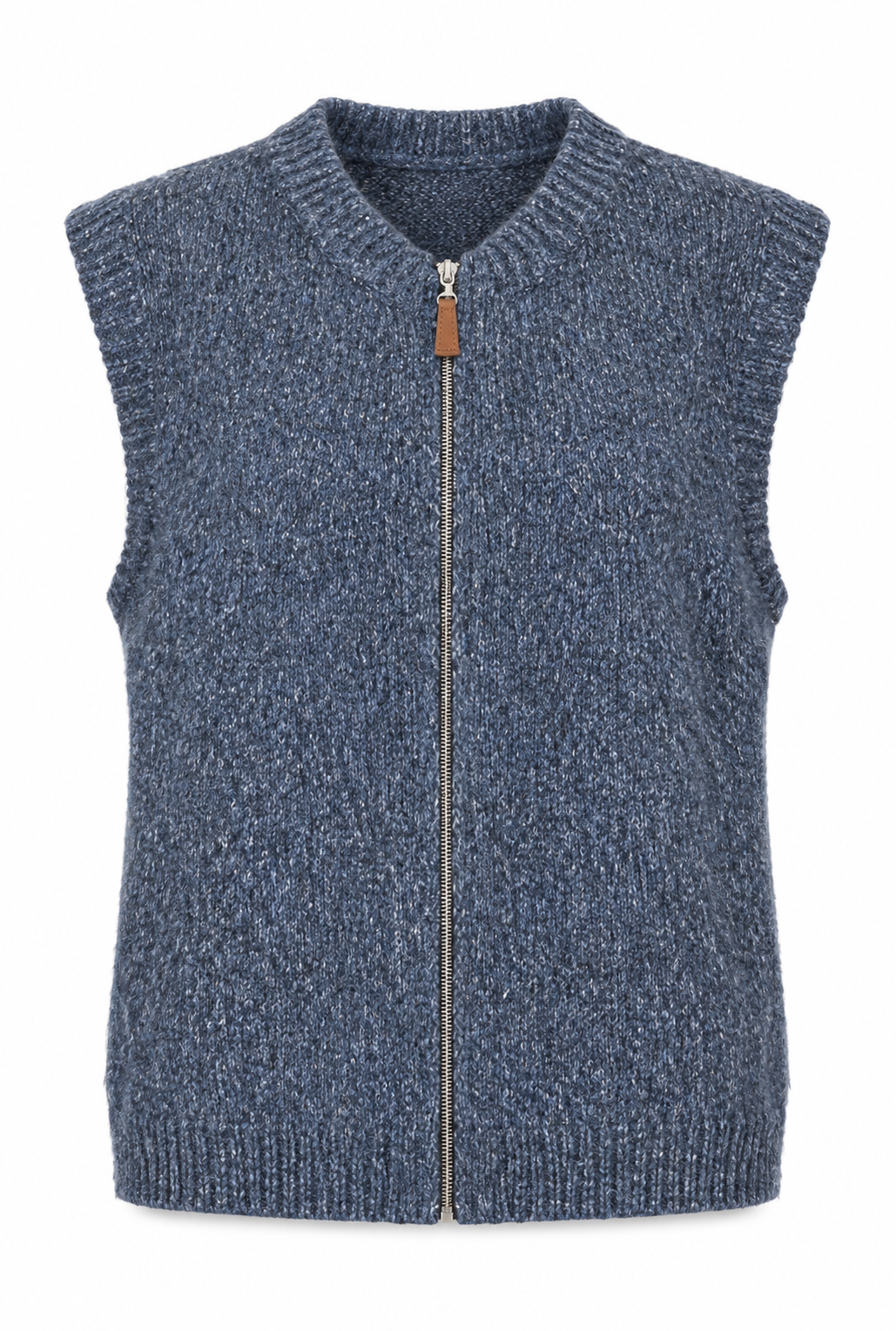 Lila Gilet Waistcoat (rainbow knit)