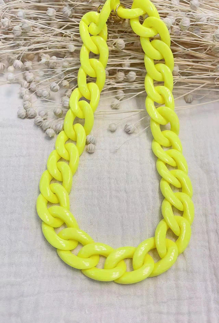 Chunky Links Necklace - colours to choose!