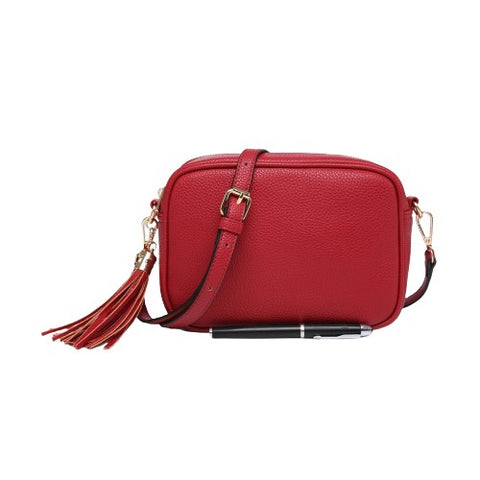 Camera Crossbody Bag | Deep Red