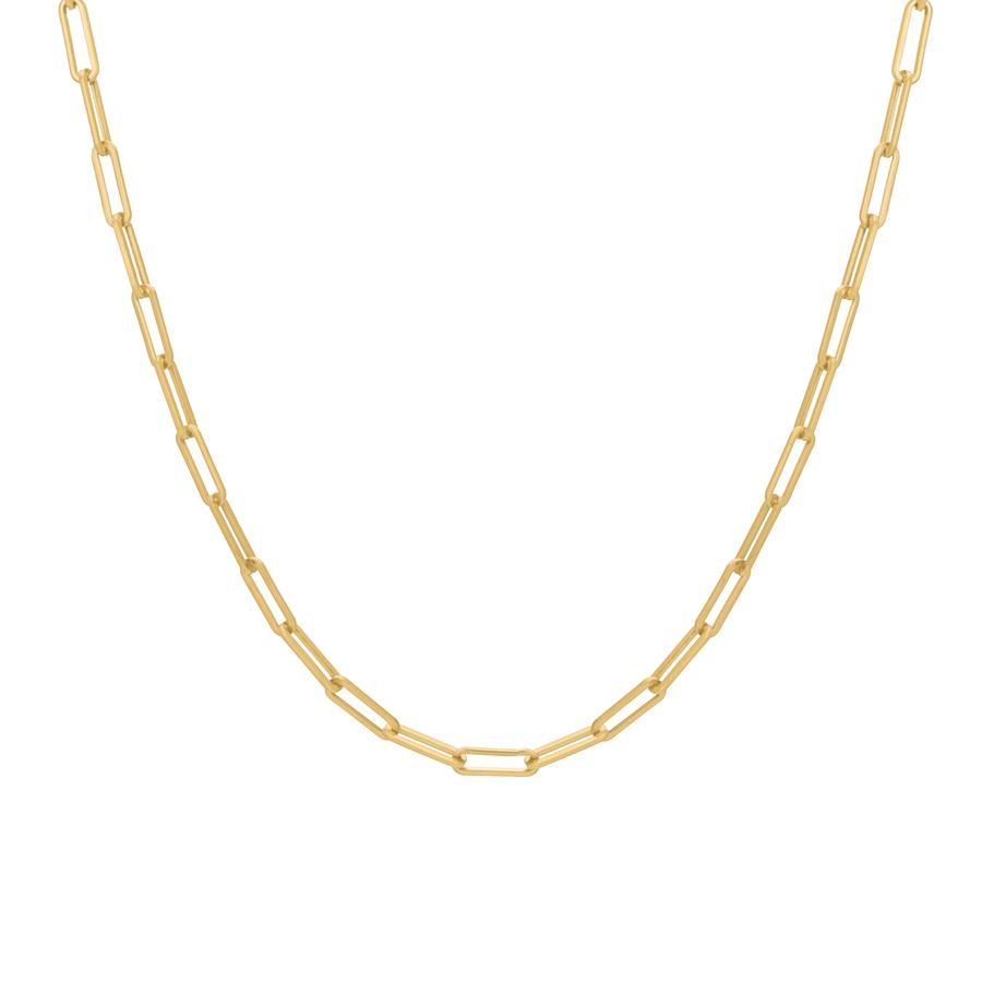Paperclip Chain Stainless Steel Necklace | Gold