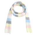 Pastel Stripe Skinny Scarf